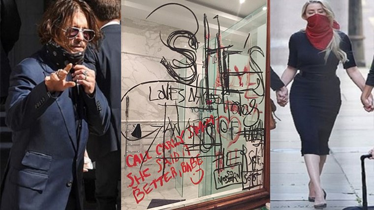 Τζόνι Ντεπ: Το ματωμένο μήνυμα στον τοίχο – Έκοψε το δάχτυλό του ενώ με χτυπούσε, λέει η Άμπερ Χερντ