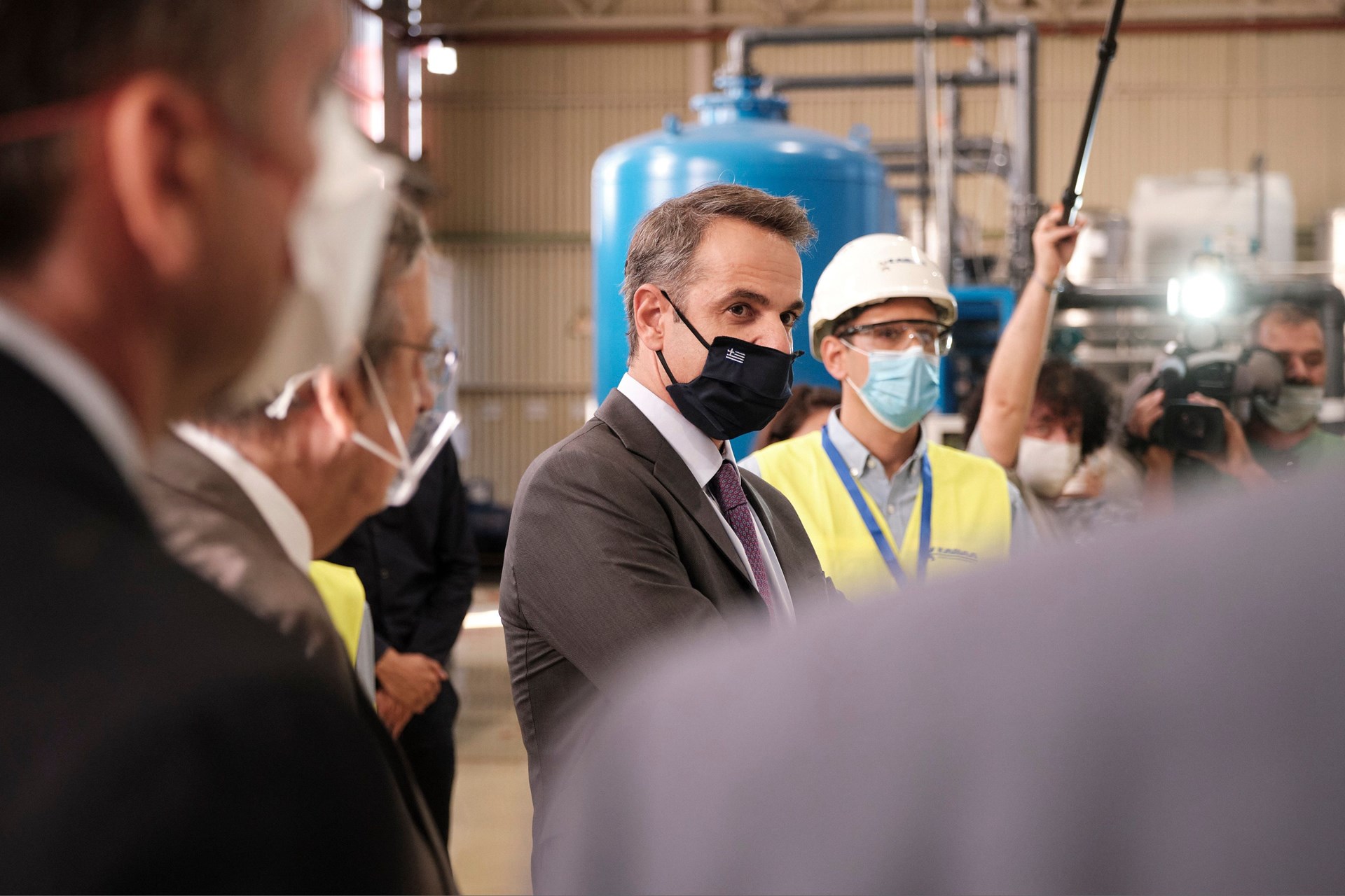 Κυριάκος Μητσοτάκης: Η μάσκα με την ελληνική σημαία  – ΦΩΤΟ