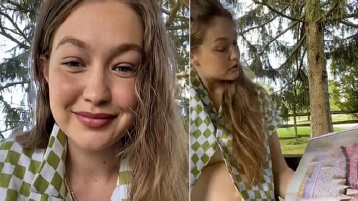 Τζίτζι Χαντίντ: Έδειξε τη φουσκωμένη της κοιλίτσα για πρώτη φορά – ΒΙΝΤΕΟ