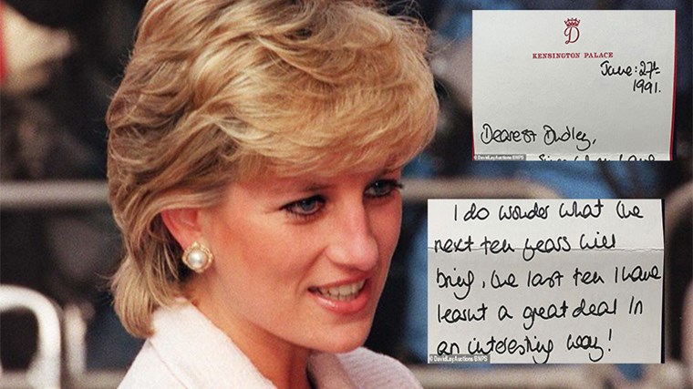 Πριγκίπισσα Νταϊάνα: Στο “σφυρί” χειρόγραφη επιστολή της από το 1991