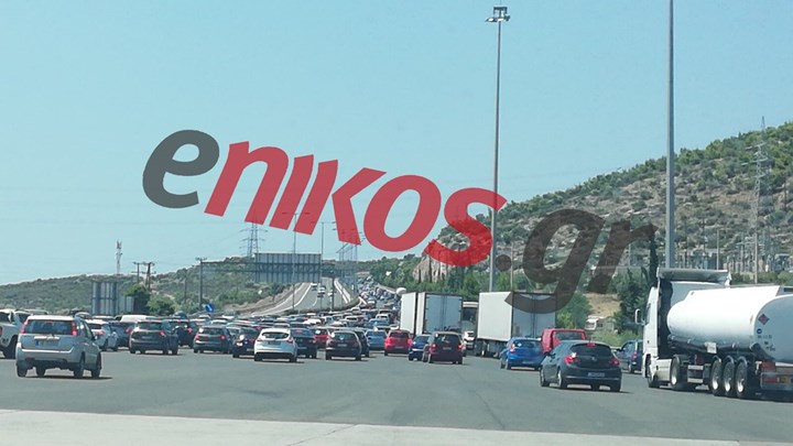 Τροχαίο στην Εθνική Οδό Αθηνών-Κορίνθου – Ουρές χιλιομέτρων – ΦΩΤΟ αναγνώστη