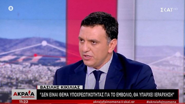 Κικίλιας: Με ιεράρχηση το εμβόλιο κορονοϊού – Δεν υπάρχει υποχρεωτικότητα, υπάρχει ισχυρή σύσταση