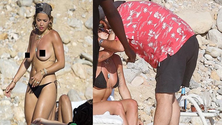 Ρίτα Όρα: Topless στην αγκαλιά του Ρομέν Γαβρά – Καυτά φιλιά στην Ίμπιζα -ΦΩΤΟ
