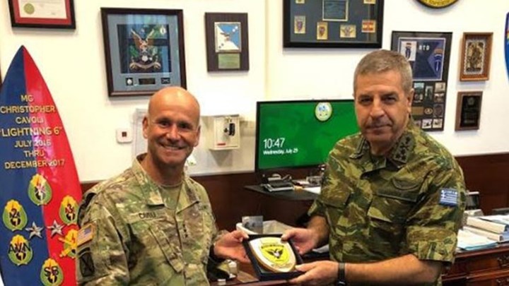 ΑΠΟΚΛΕΙΣΤΙΚΟ: Διεύρυνση συνεργασίας ΗΠΑ – Ελλάδας ζήτησε  από τον Αρχηγό ΓΕΣ ο διοικητής του αμερικανικού στρατού στην Ευρώπη