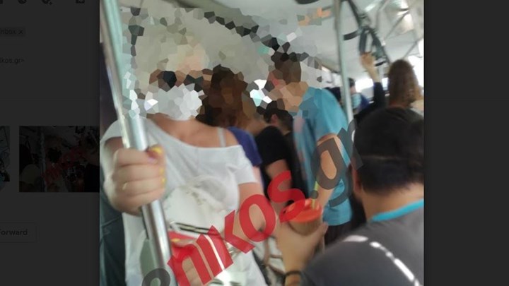 Κορονοϊός: Οι αποστάσεις στα ΜΜΜ έχουν πάει… διακοπές – ΦΩΤΟ αναγνώστη