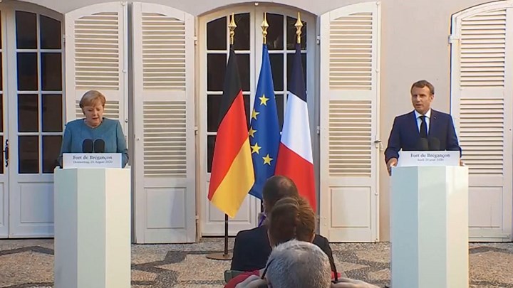 Στήριξη από Μακρόν και Μέρκελ: Η ΕΕ πρέπει να προστατεύει την κυριαρχία των μελών της
