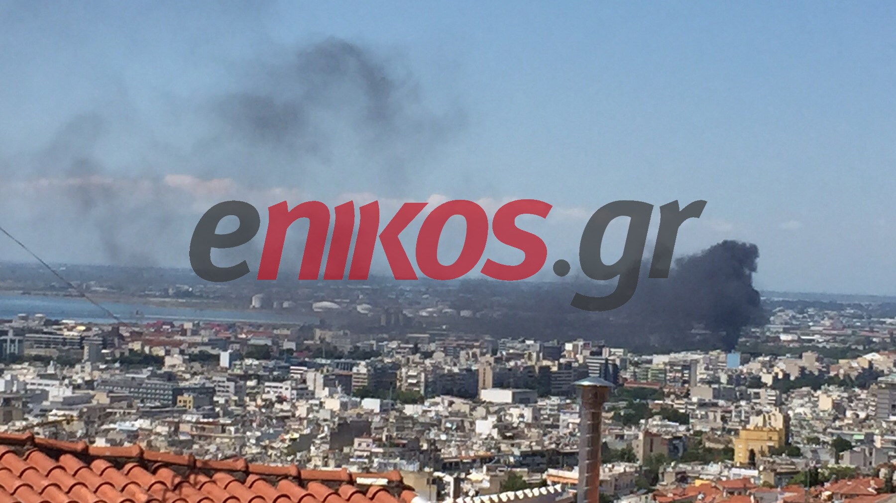 Θεσσαλονίκη: Φωτιά κοντά στα ΚΤΕΛ Μακεδονία – ΦΩΤΟ αναγνώστη