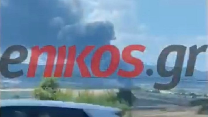 Τανάγρα: Οι πρώτες εικόνες από τη φωτιά σε αποθήκη λιπασμάτων – ΒΙΝΤΕΟ αναγνώστη