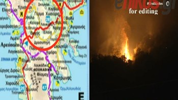 Φωτιά στη Μάνη: Δύσκολη νύχτα με τις φλόγες να μαίνονται σε τρία μέτωπα – ΒΙΝΤΕΟ