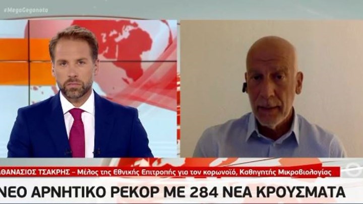 Κορονοϊός – Τσακρής: Εάν ξεπεράσουμε τα 300 κρούσματα θα προβληματιστούμε για το άνοιγμα των σχολείων