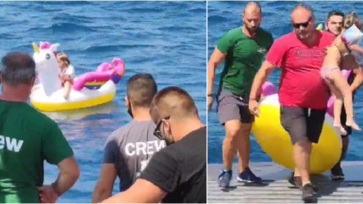 Αντίρριο: Πώς ξέφυγε από τα χέρια του πατέρα της η 3χρονη με το φουσκωτό – ΒΙΝΤΕΟ