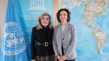 Τηλεδιάσκεψη Μαριάννας Β. Βαρδινογιάννη με τη γενική διευθύντρια της Unesco