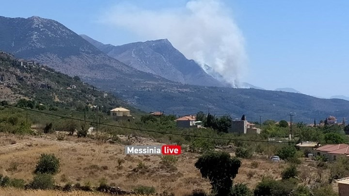 Φωτιά στη Δυτική Μάνη