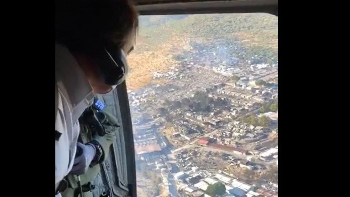 Μόρια: Εναέρια αυτοψία Σχοινά στο καμένο ΚΥΤ – ΒΙΝΤΕΟ