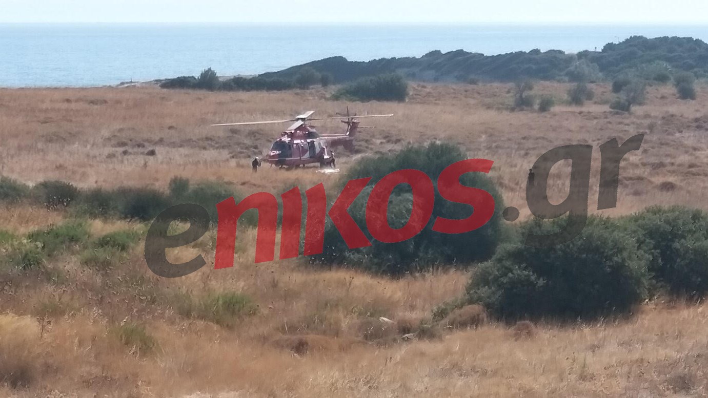 Λέσβος: Η στιγμή που το ελικόπτερο ξεφορτώνει σκηνές για τους μετανάστες – ΒΙΝΤΕΟ