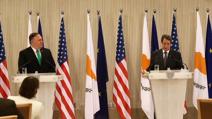 Πομπέο σε Αναστασιάδη: Ανησυχούμε για τις έκνομες δράσεις της Τουρκίας σε Ελλάδα και Κύπρο