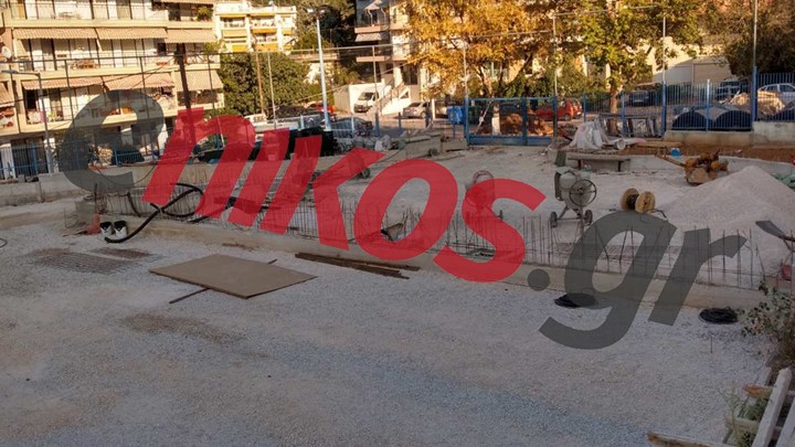 Αυλή-εργοτάξιο σε δημοτικό της Θεσσαλονίκης – Τι απαντά στο enikos.gr ο διευθυντής του σχολείου – ΦΩΤΟ