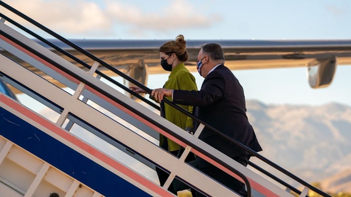 Το tweet του Πομπέο πριν αναχωρήσει από την Ελλάδα