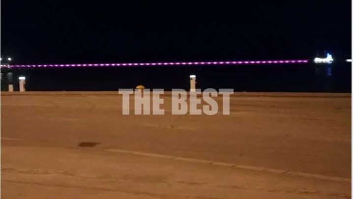 Πάτρα: Γιατί φωτίστηκε ροζ ο κυματοθραύστης – ΦΩΤΟ