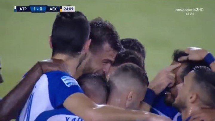 Ατρόμητος – ΑΕΚ 1-0 (25′)