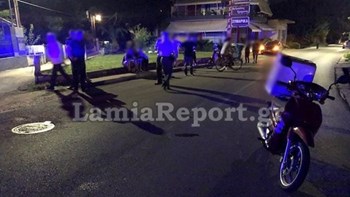 Λαμία: Παράσυρση γυναίκας από μηχανάκι