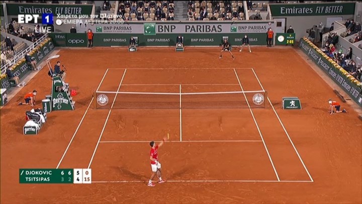 Τζόκοβιτς-Τσιτσιπάς: Ο Έλληνας πρωταθλητής πήρε το τρίτο σετ και έμεινε “ζωντανός”