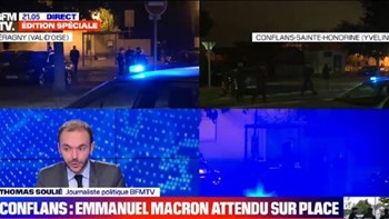 Παρίσι: Ο Μακρόν στο σημείο της φονικής επίθεσης στον καθηγητή