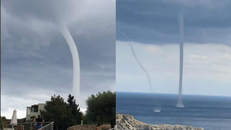 Ρόδος: 15 υδροστρόβιλοι σε παραλιακές περιοχές του νησιού – Χαμός στα social media – ΦΩΤΟ