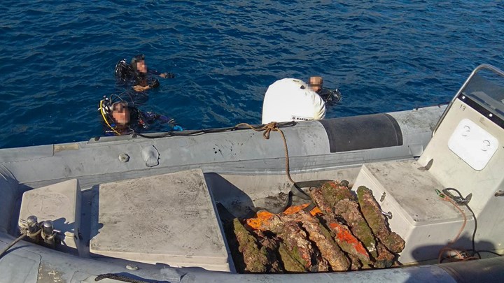Ποσότητα – μαμούθ άσκαστων βλημάτων στο λιμάνι της Μονεμβασιάς – Επιχείρηση βατραχανθρώπων – ΒΙΝΤΕΟ