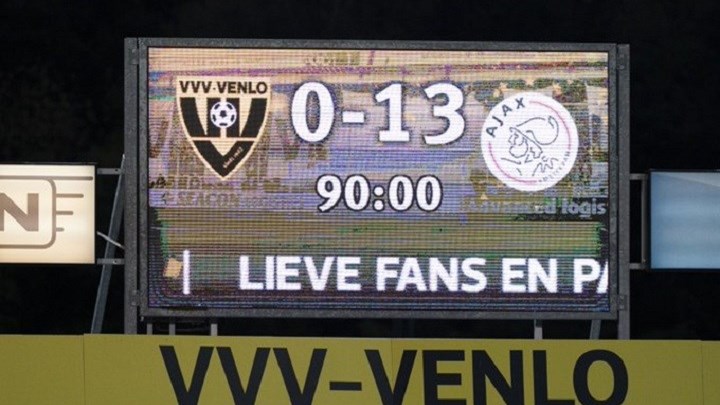 Άγιαξ: Το 13-0 επί της Φένλο είναι η μεγαλύτερη νίκη όλων των εποχών στην Ολλανδία – BINTEO