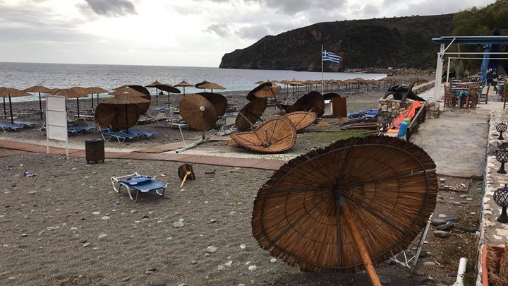 “Κίρκη”: Εικόνες καταστροφής στη Σούγια των Χανίων – ΦΩΤΟ