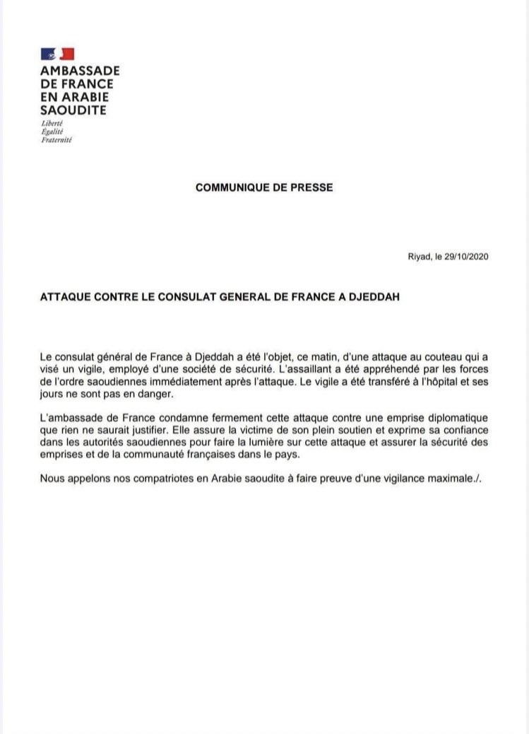 Σαουδική Αραβία: Επίθεση με μαχαίρι σε φρουρό του γαλλικού προξενείου