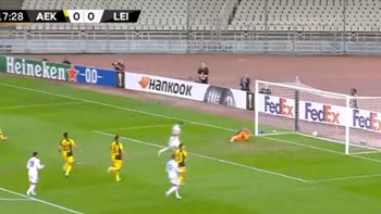 ΑΕΚ-Λέστερ 0-1 (18′)