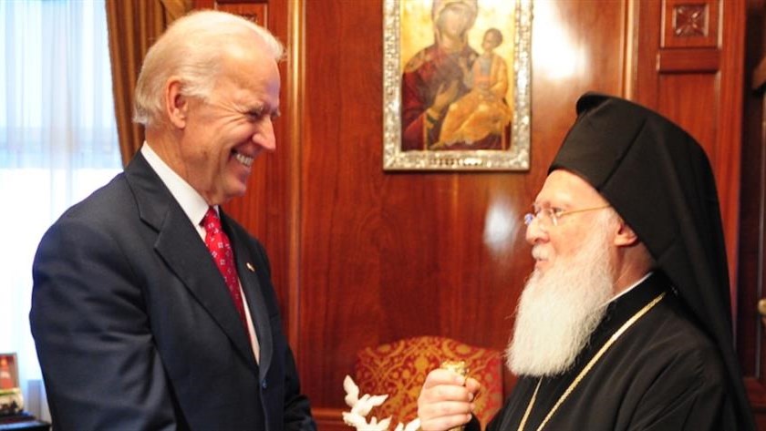 Βαρθολομαίος σε Μπάιντεν: Αισθάνομαι υπερηφάνεια για την θριαμβευτική εκλογή