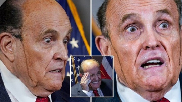 Η βαφή μαλλιών “πρόδωσε” τον Τζουλιάνι – Πάρτι στο Twitter με τον “μαύρο ιδρώτα” του δικηγόρου του Τραμπ