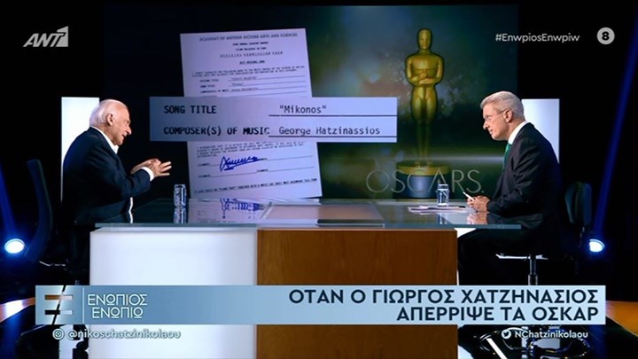 Χατζηνάσιος στο “Ενώπιος Ενωπίω”: Το Όσκαρ και η Αλίκη Βουγιουκλάκη – Τι αποκάλυψε – ΒΙΝΤΕΟ