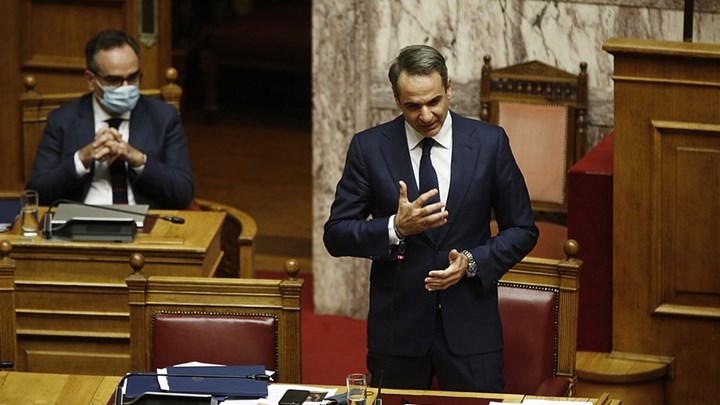 Η πρώτη στάση που έκανε ο Μητσοτάκης όταν έφτασε στη βουλή