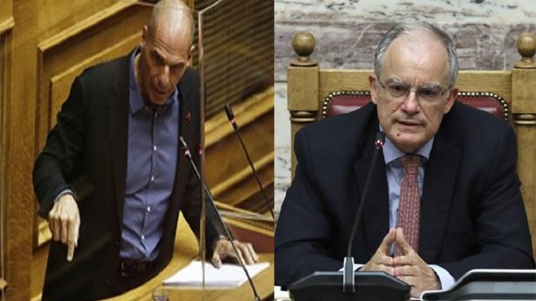 Βαρουφάκης: Μομφή το τανκ στην πρόσοψη της Βουλής – Τι απάντησε ο Τασούλας