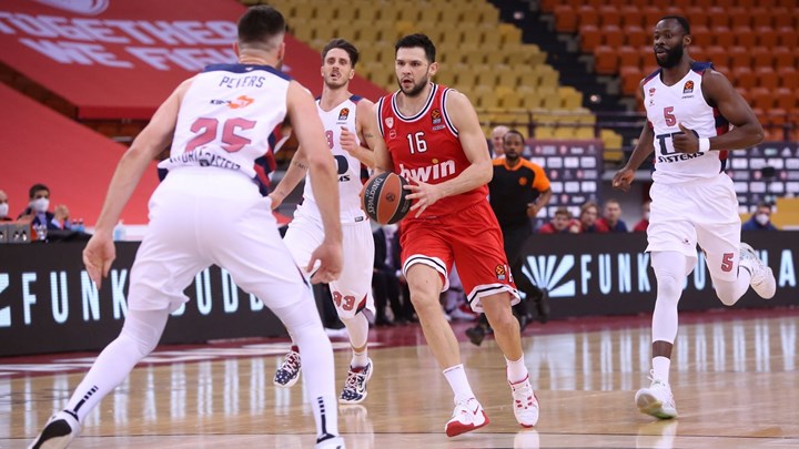 Ολυμπιακός-Μπασκόνια 58-67 (30′)