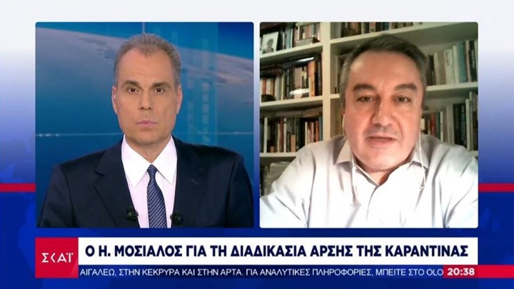 Μόσιαλος: Όσο περισσότερο ανοίξουμε πριν τις γιορτές τόσο μεγαλύτερο το κλείσιμο μετά – ΒΙΝΤΕΟ