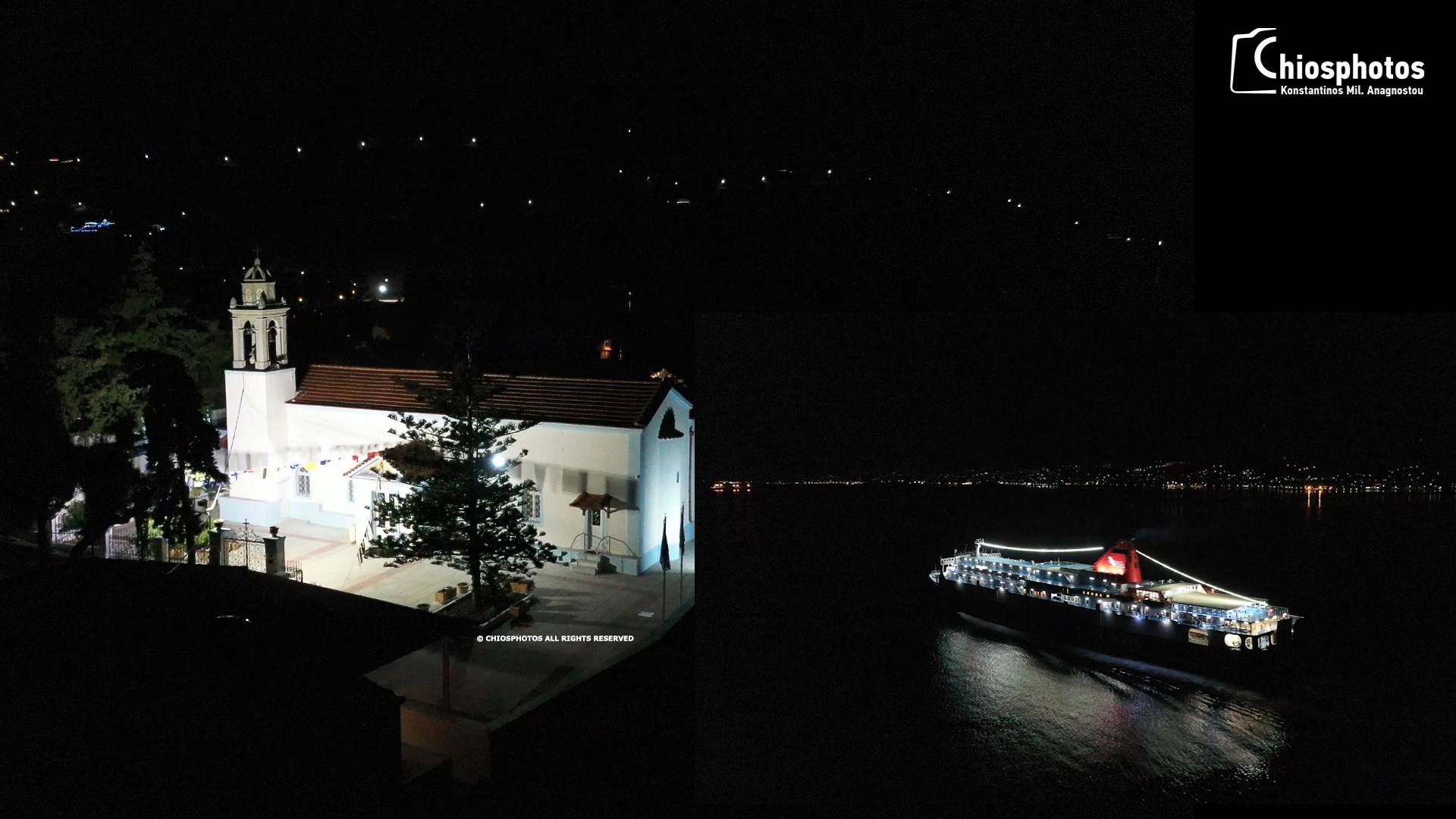 Χίος: Συγκίνησε ο καπετάνιος – Οι κόρνες του Νήσος Σάμος και η απάντηση με καμπάνες