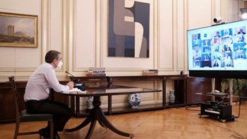 Μητσοτάκης στην τηλεδιάσκεψη του ΕΛΚ: Το Ευρωπαϊκό Συμβούλιο να στείλει σαφές μήνυμα στην Τουρκία