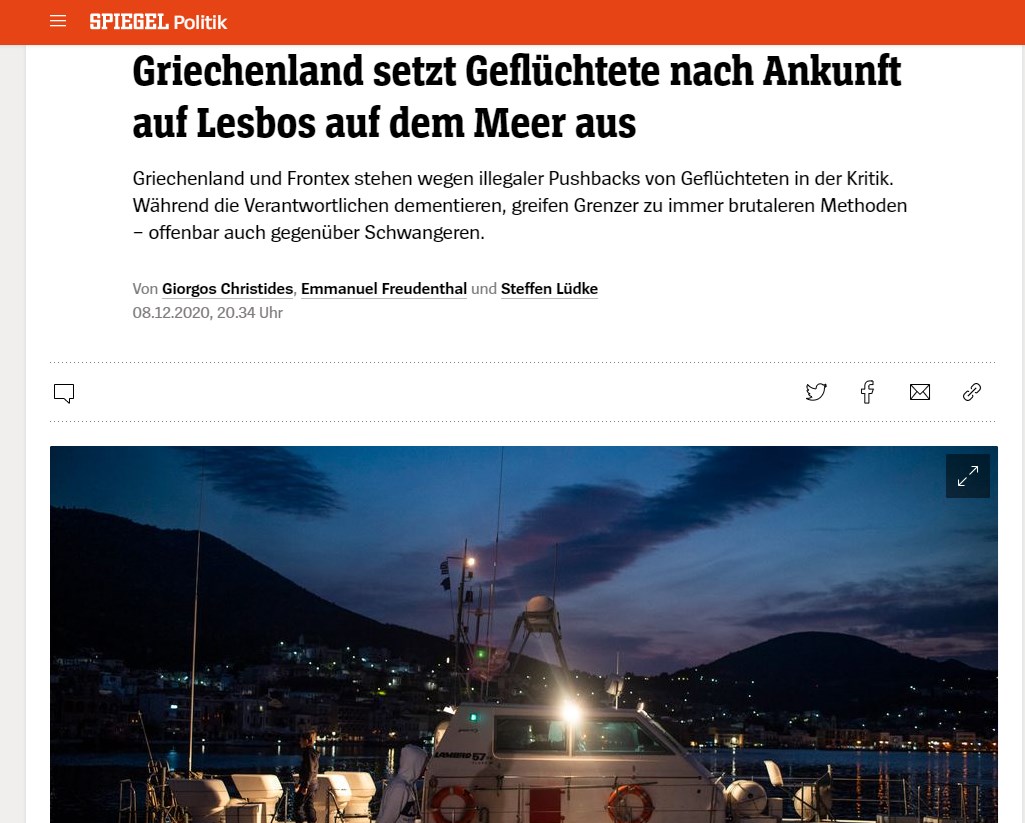 SPIEGEL: Νέες παράνομες επαναπροωθήσεις στο Αιγαίο – Τι απαντά η ελληνική πλευρά