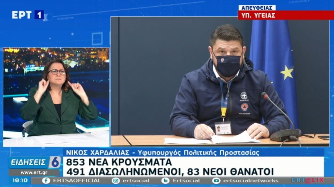 Lockdown: Μήνυμα Χαρδαλιά για την Πρωτοχρονιά με μονολεκτική απάντηση