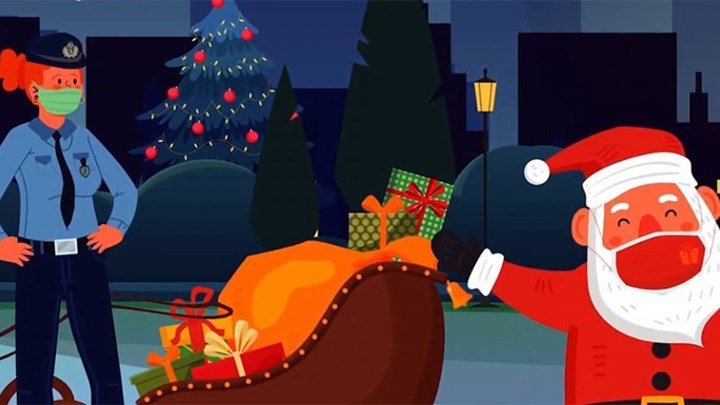 Το γιορτινό σποτ της ΕΛ.ΑΣ.: Ούτε ο Άγιος Βασίλης εξαιρείται από τα μέτρα – ΒΙΝΤΕΟ