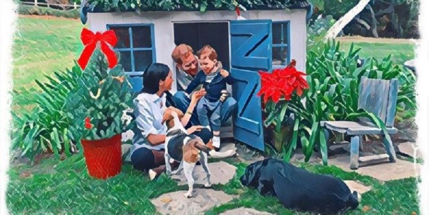 Η χριστουγεννιάτικη κάρτα της Μέγκαν και του πρίγκιπα Χάρι με άρωμα… Αμερικής – ΦΩΤΟ