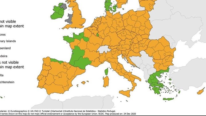 Κορονοϊός: “Πράσινη” η Ελλάδα στον χάρτη θετικότητας του ECDC – Τι δείχνουν τα τελευταία στοιχεία – ΦΩΤΟ