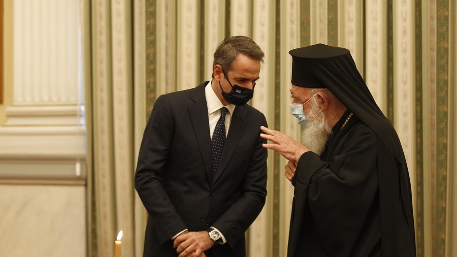 Το τετ α τετ Μητσοτάκη – Ιερώνυμου στην ορκωμοσία – ΦΩΤΟ