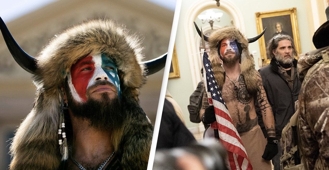 Εισβολή στο Καπιτώλιο: Συνελήφθη ο άνδρας με τα κέρατα και το δόρυ – ΒΙΝΤΕΟ