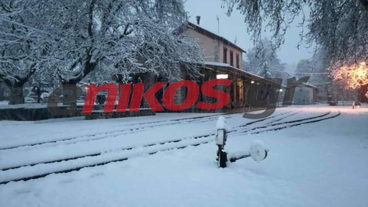 Κακοκαιρία “Λέανδρος”: Ολόλευκο σκηνικό στα χιονισμένα Καλάβρυτα – ΦΩΤΟ αναγνώστη